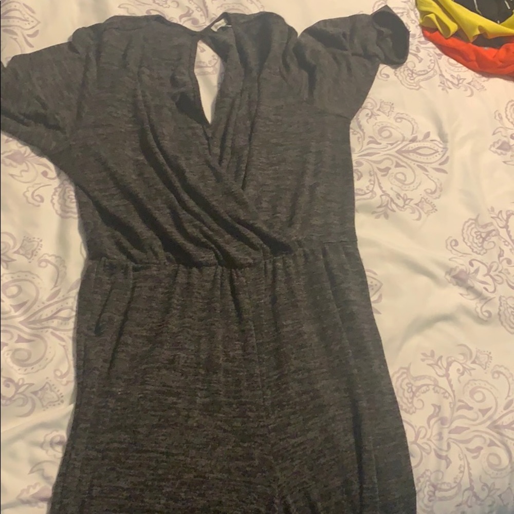 Charlotte Russe grey romper
